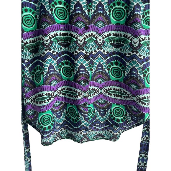 Anthropology Maeve Women’s Size Medium Aztec Print Button Up iKat Dress - Picture 5 of 8